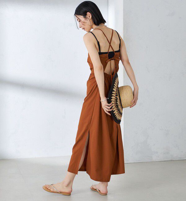 SHIPS for women「〈手洗い可能〉バッククロス キャミ ワンピース」|その他|