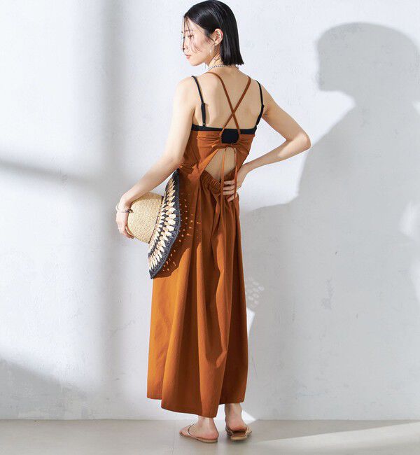 SHIPS for women「〈手洗い可能〉バッククロス キャミ ワンピース」|その他|