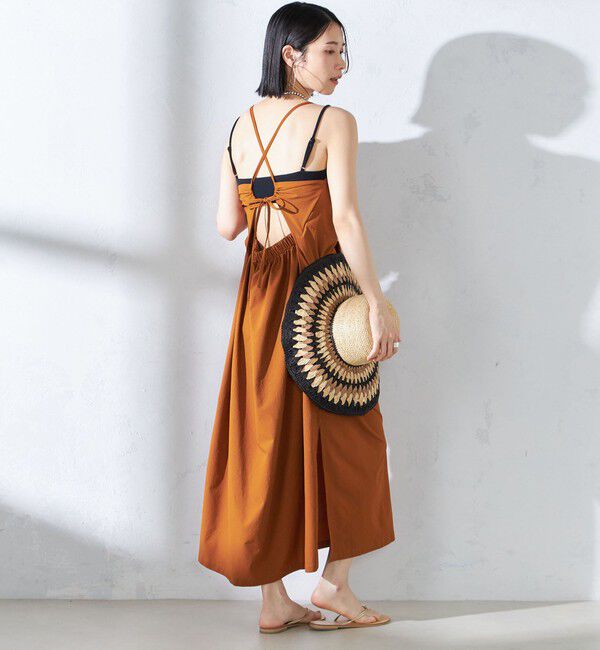 SHIPS for women「〈手洗い可能〉バッククロス キャミ ワンピース」|その他|