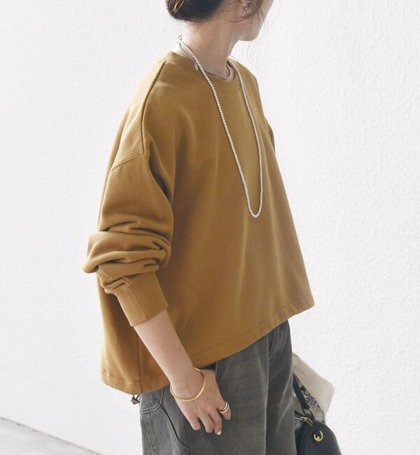 SHIPS any「【WEB限定】SHIPS any:〈洗濯機可能〉USA コットン 裏起毛 コクーン プルオーバー」|スウェット・ジャージ|