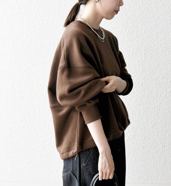 SHIPS any「【WEB限定】SHIPS any:〈洗濯機可能〉USA コットン 裏起毛 コクーン プルオーバー」|スウェット・ジャージ|