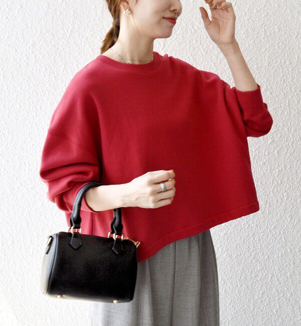 SHIPS any「【WEB限定】SHIPS any:〈洗濯機可能〉USA コットン 裏起毛 コクーン プルオーバー」|スウェット・ジャージ|