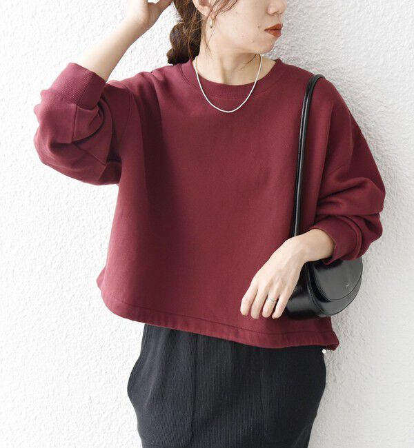 SHIPS any「【WEB限定】SHIPS any:〈洗濯機可能〉USA コットン 裏起毛 コクーン プルオーバー」|スウェット・ジャージ|