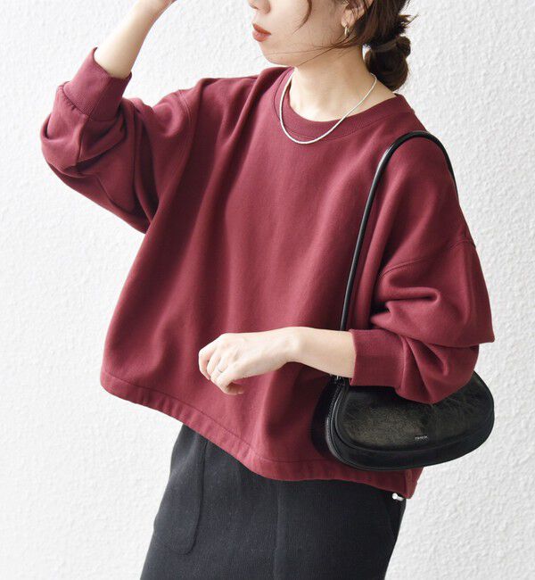 SHIPS any「【WEB限定】SHIPS any:〈洗濯機可能〉USA コットン 裏起毛 コクーン プルオーバー」|スウェット・ジャージ|