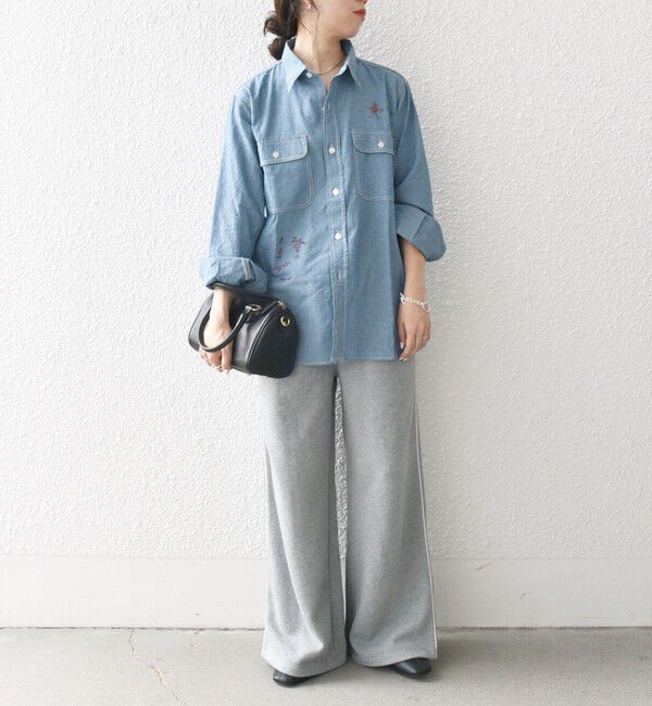 SHIPS any「SHIPS any:〈洗濯機可能〉USAコットン 裏起毛 コードライン ワイド スウェット パンツ」|その他|