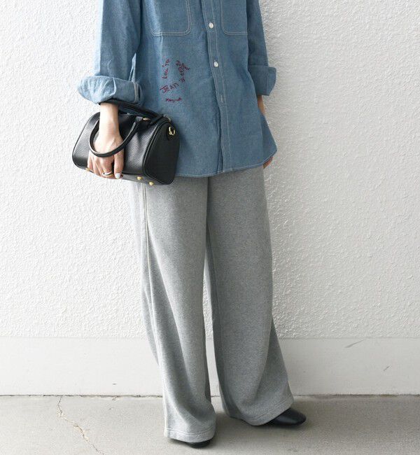 SHIPS any「SHIPS any:〈洗濯機可能〉USAコットン 裏起毛 コードライン ワイド スウェット パンツ」|その他|