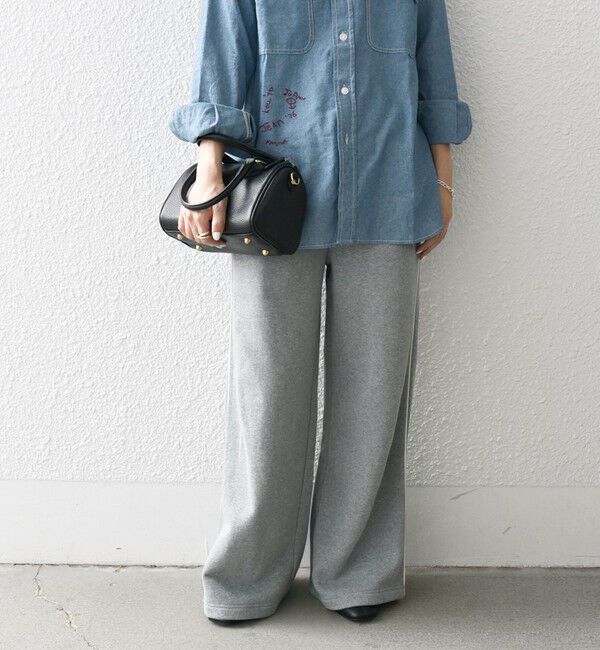 SHIPS any「SHIPS any:〈洗濯機可能〉USAコットン 裏起毛 コードライン ワイド スウェット パンツ」|その他|