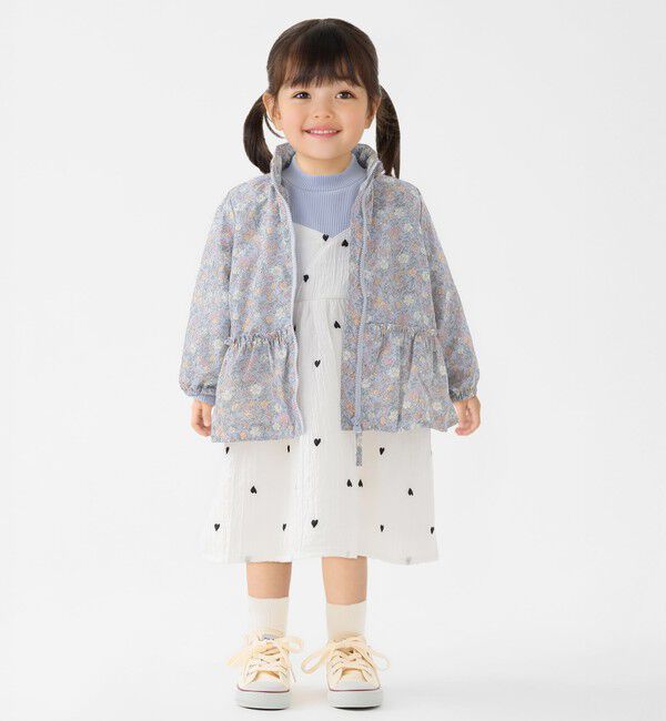 SHIPS Colors 「SHIPS Colors:80～130cm /フラワープリント ジップフード ブルゾン◇」|ブルゾン・スタジャン|