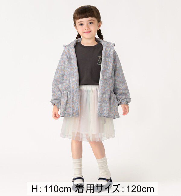 SHIPS Colors 「SHIPS Colors:80～130cm /フラワープリント ジップフード ブルゾン◇」|ブルゾン・スタジャン|