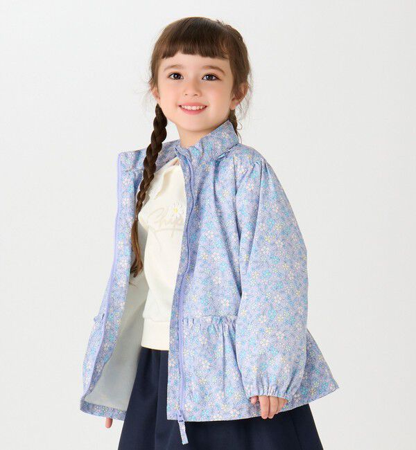 SHIPS Colors 「SHIPS Colors:80～130cm /フラワープリント ジップフード ブルゾン◇」|ブルゾン・スタジャン|