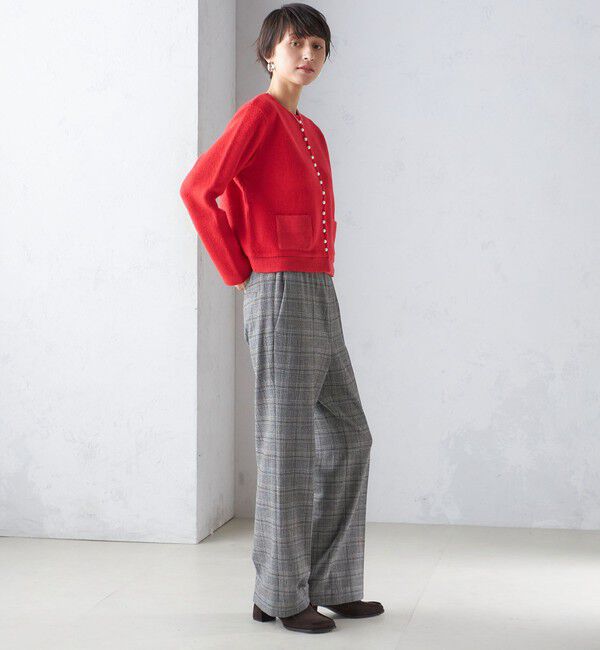 SHIPS for women「〈手洗い可能〉パール モチーフ ボタン ジャッカル カーディガン」|カーディガン|