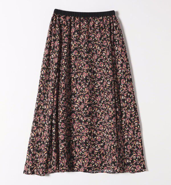 quaranciel「quaranciel :〈洗濯機可能〉TROUILLET フラワー プリント フレア スカート」|スカート|