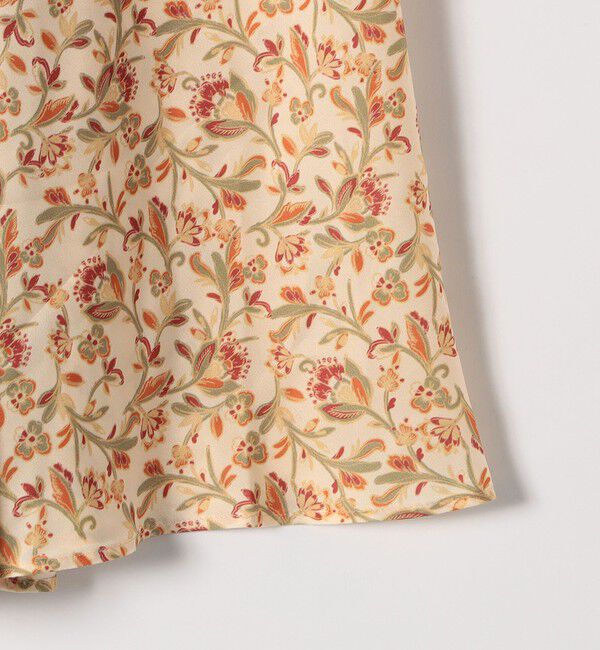 quaranciel「quaranciel :〈洗濯機可能〉TROUILLET フラワー プリント フレア スカート」|スカート|