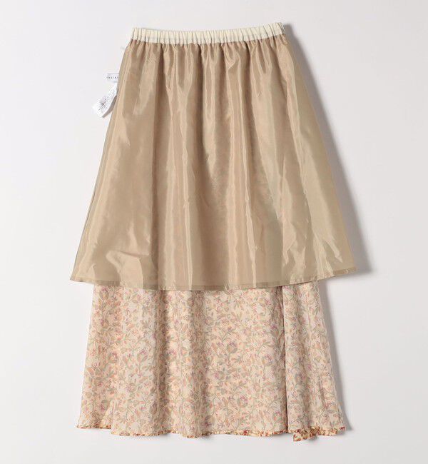 quaranciel「quaranciel :〈洗濯機可能〉TROUILLET フラワー プリント フレア スカート」|スカート|