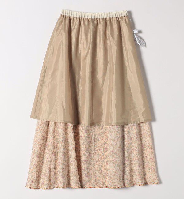 quaranciel「quaranciel :〈洗濯機可能〉TROUILLET フラワー プリント フレア スカート」|スカート|