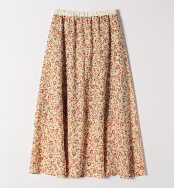 quaranciel「quaranciel :〈洗濯機可能〉TROUILLET フラワー プリント フレア スカート」|スカート|