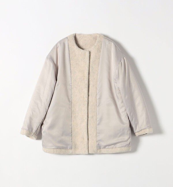 SHIPS any「SHIPS any: シャギー ノーカラー コクーン コート」|ノーカラーコート|