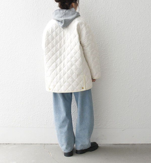 SHIPS any「Traditional Weatherwear: ARKLEY キルティング ミドル ノーカラー コート」|ノーカラーコート|