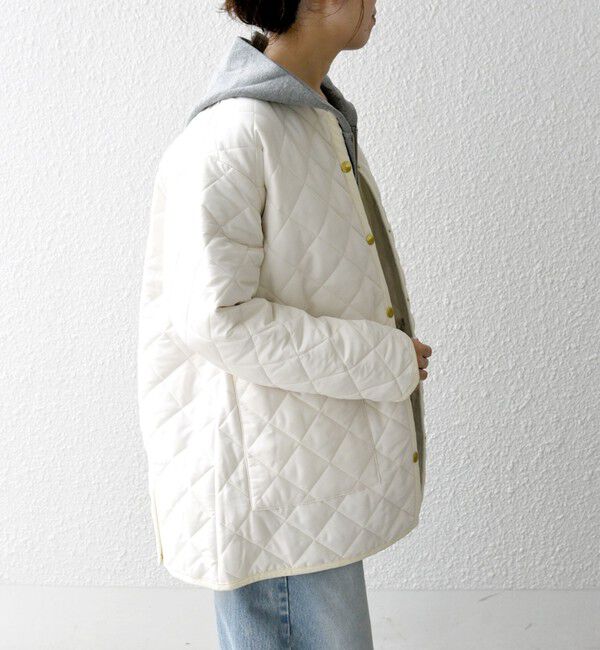 SHIPS any「Traditional Weatherwear: ARKLEY キルティング ミドル ノーカラー コート」|ノーカラーコート|