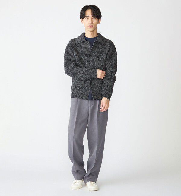 SHIPS「SHIPS: SOLOTEX(R) 畔編み ポロ ニット カーディガン」|カーディガン|