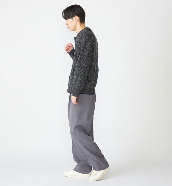 SHIPS「SHIPS: SOLOTEX(R) 畔編み ポロ ニット カーディガン」|カーディガン|