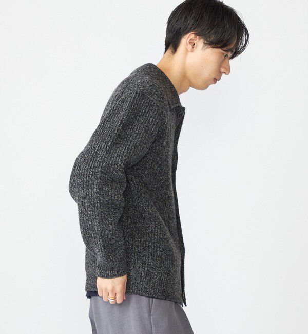 SHIPS「SHIPS: SOLOTEX(R) 畔編み ポロ ニット カーディガン」|カーディガン|