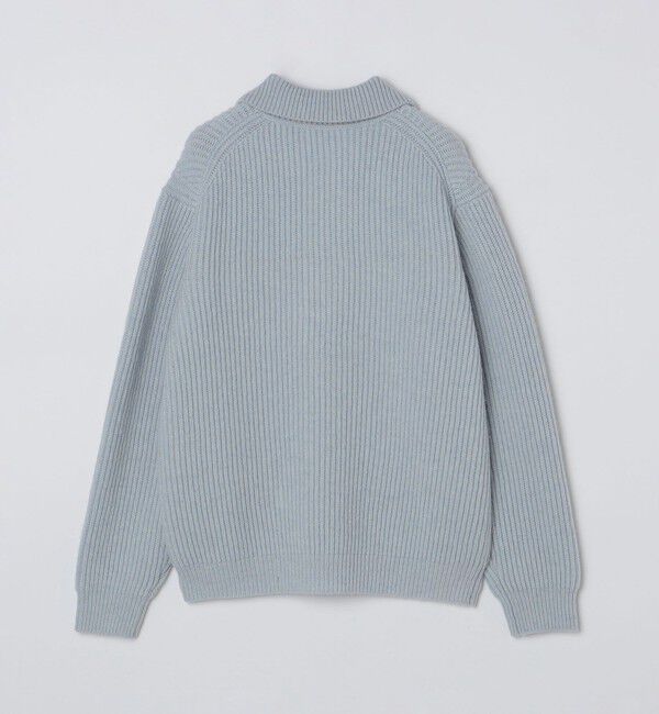 SHIPS「SHIPS: SOLOTEX(R) 畔編み ポロ ニット カーディガン」|カーディガン|