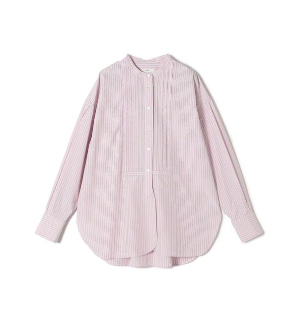 SHIPS for women「〈洗濯機可能〉ピンタック バンド カラー シャツ」|シャツ・ブラウス|