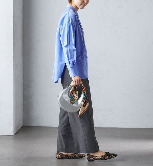 SHIPS for women「〈洗濯機可能〉ピンタック バンド カラー シャツ」|シャツ・ブラウス|