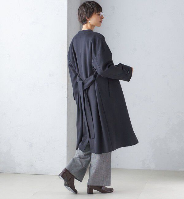 SHIPS for women「MANTECO ノーカラー コート」|ノーカラーコート|