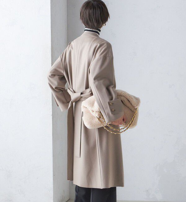 SHIPS for women「MANTECO ノーカラー コート」|ノーカラーコート|