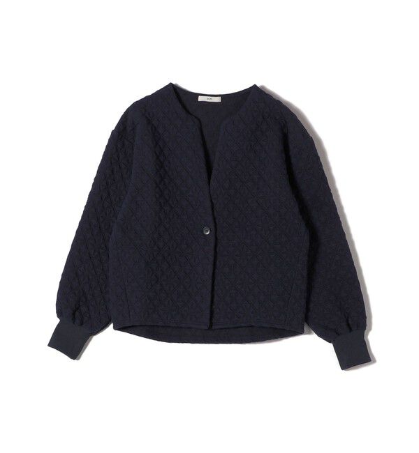 SHIPS for women「【WEB限定】〈手洗い可能〉キルティング ジャカード カーディガン」|カーディガン|
