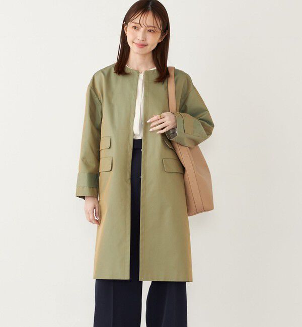 SHIPS Colors 「SHIPS Colors:ノーカラーコート◇」|ノーカラーコート|オリーブ