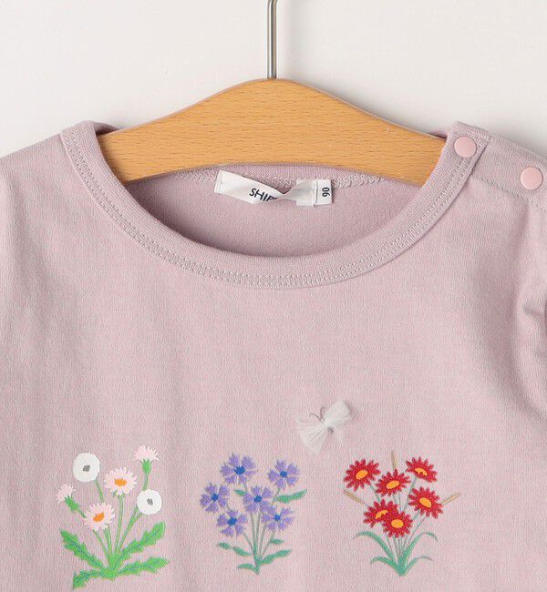 SHIPS KIDS「SHIPS KIDS:80～90cm / フラワー ブック 長袖 TEE」|Tシャツ・カットソー|