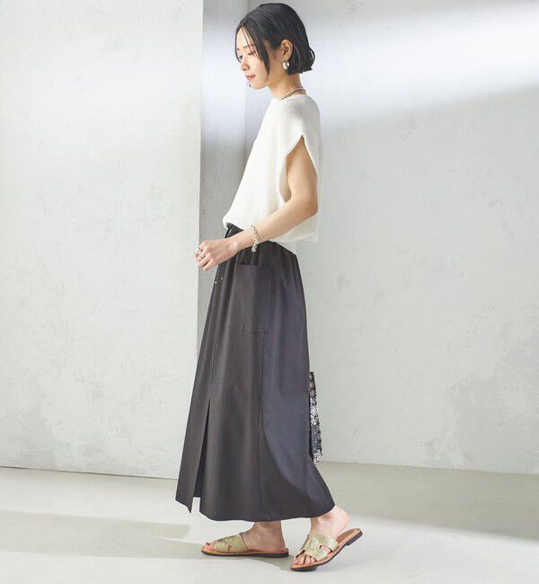 SHIPS for women「〈手洗い可能〉ポリエステル 麻 スキッパー プルオーバー」|プルオーバー|