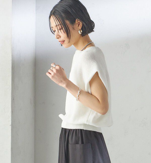 SHIPS for women「〈手洗い可能〉ポリエステル 麻 スキッパー プルオーバー」|プルオーバー|