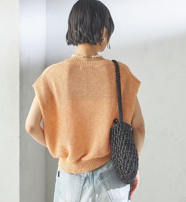 SHIPS for women「〈手洗い可能〉ポリエステル 麻 スキッパー プルオーバー」|プルオーバー|