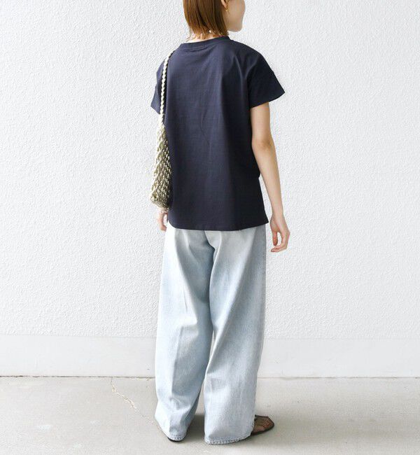 SHIPS for women「【WEB限定】ファンシー コード 刺繍 ロゴ TEE」|Tシャツ・カットソー|