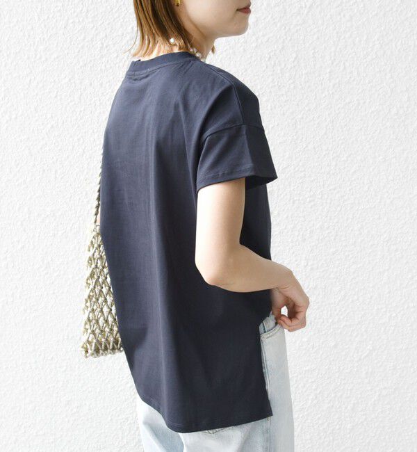 SHIPS for women「【WEB限定】ファンシー コード 刺繍 ロゴ TEE」|Tシャツ・カットソー|