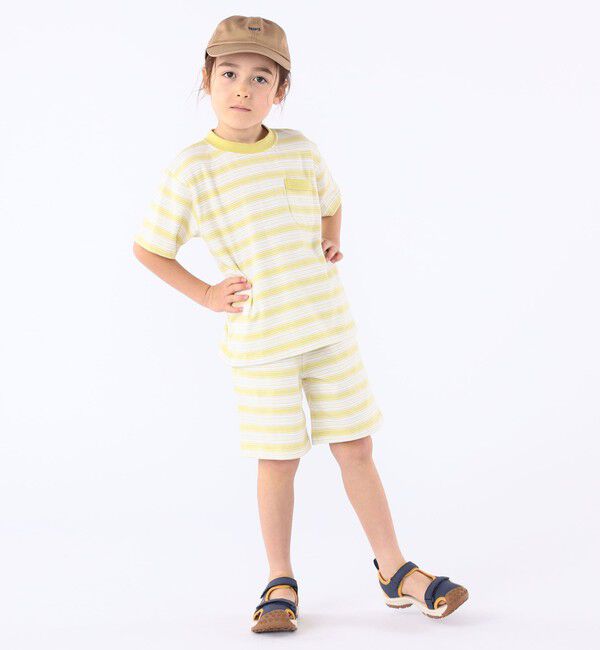 SHIPS KIDS「【SHIPS KIDS別注】RUSSELL ATHLETIC:100～130cm /ボーダーTEE」|Tシャツ・カットソー|