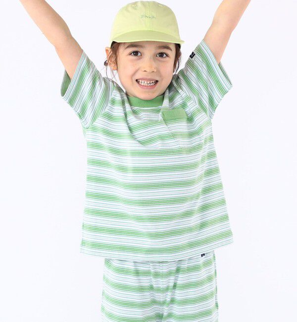 SHIPS KIDS「【SHIPS KIDS別注】RUSSELL ATHLETIC:100～130cm /ボーダーTEE」|Tシャツ・カットソー|