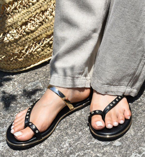 SHIPS for women「ビジュー フラット サンダル」|サンダル|