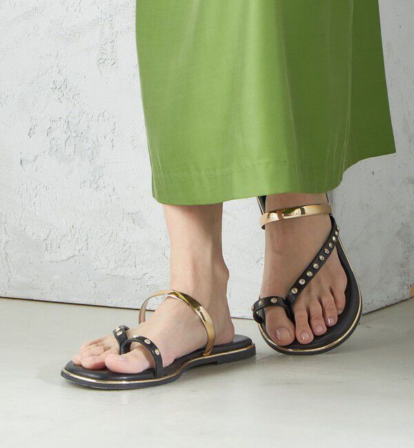 SHIPS for women「ビジュー フラット サンダル」|サンダル|
