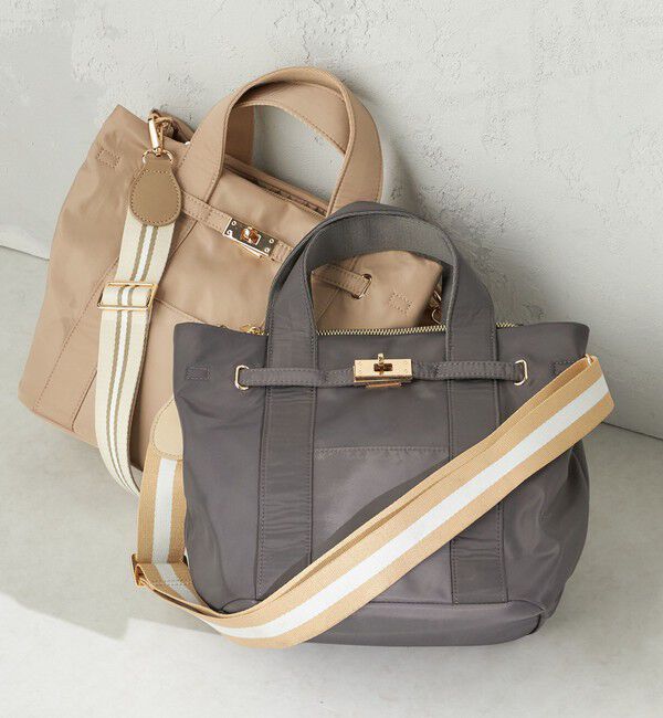 SHIPS for women「《一部追加予約》【WEB限定】パーテーション ライン テープ バッグ」|ショルダー・メッセンジャー|