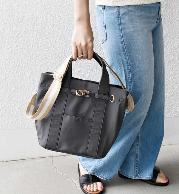 SHIPS for women「《一部追加予約》【WEB限定】パーテーション ライン テープ バッグ」|ショルダー・メッセンジャー|