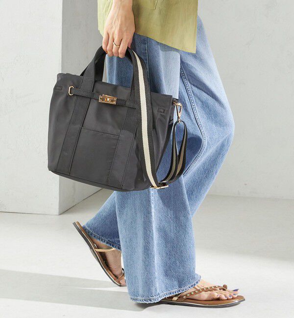 SHIPS for women「《一部追加予約》【WEB限定】パーテーション ライン テープ バッグ」|ショルダー・メッセンジャー|