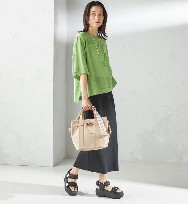 SHIPS for women「《一部追加予約》【WEB限定】パーテーション ライン テープ バッグ」|ショルダー・メッセンジャー|