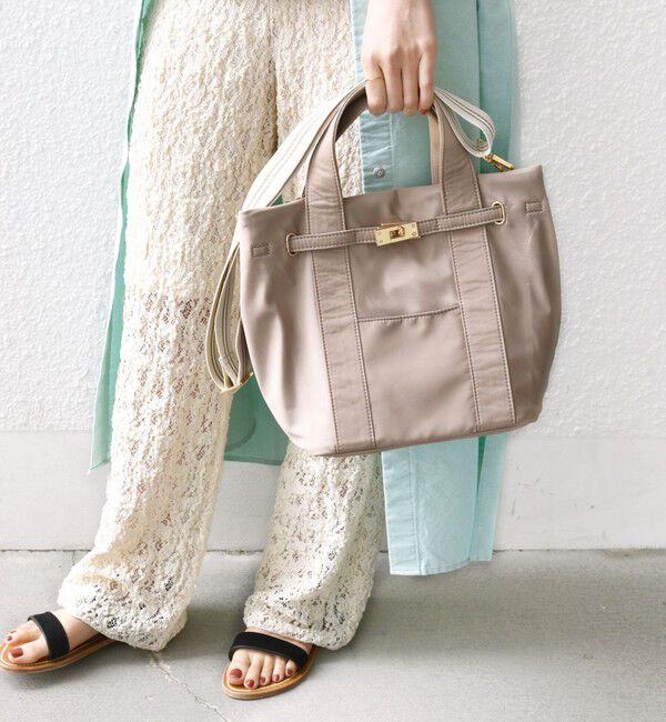 SHIPS for women「《一部追加予約》【WEB限定】パーテーション ライン テープ バッグ」|ショルダー・メッセンジャー|