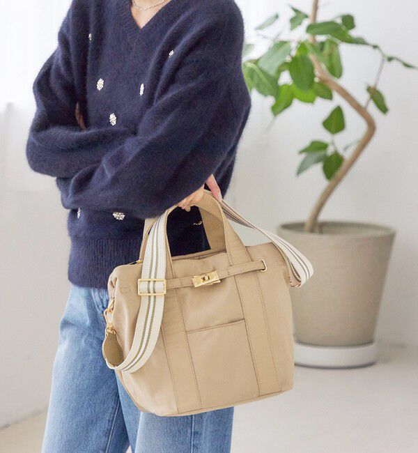 SHIPS for women「《一部追加予約》【WEB限定】パーテーション ライン テープ バッグ」|ショルダー・メッセンジャー|