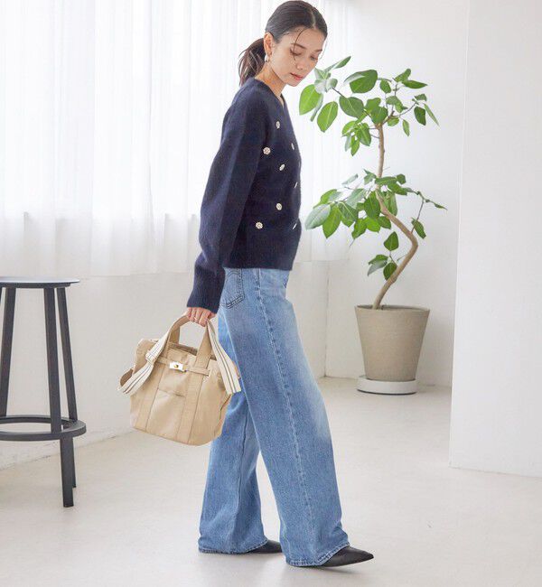 SHIPS for women「《一部追加予約》【WEB限定】パーテーション ライン テープ バッグ」|ショルダー・メッセンジャー|